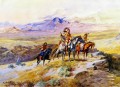 Indios explorando una caravana 1902 Charles Marion Russell